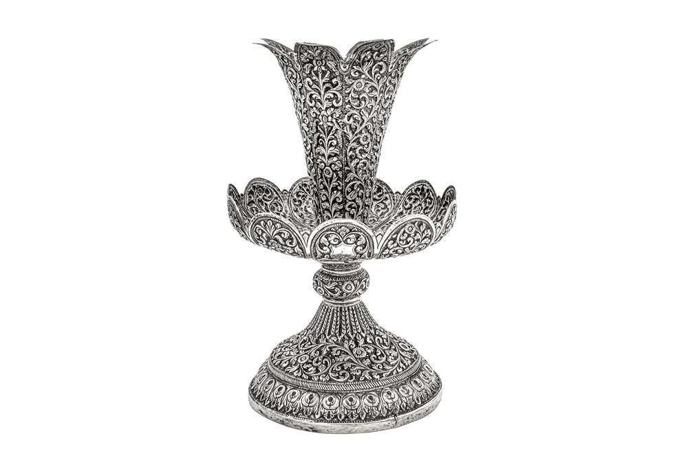 Indian unmarked silver Epergne Centrepiece